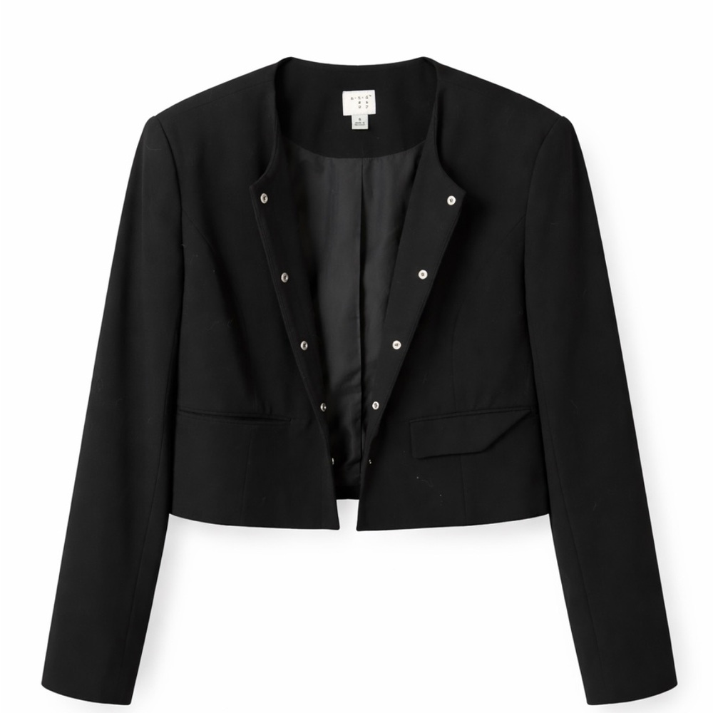 Like New Cropped Black Women's Blazer